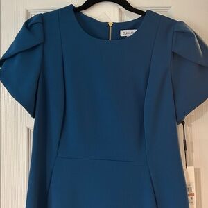 Calvin Klein Teal Midi Dress NWT size 12